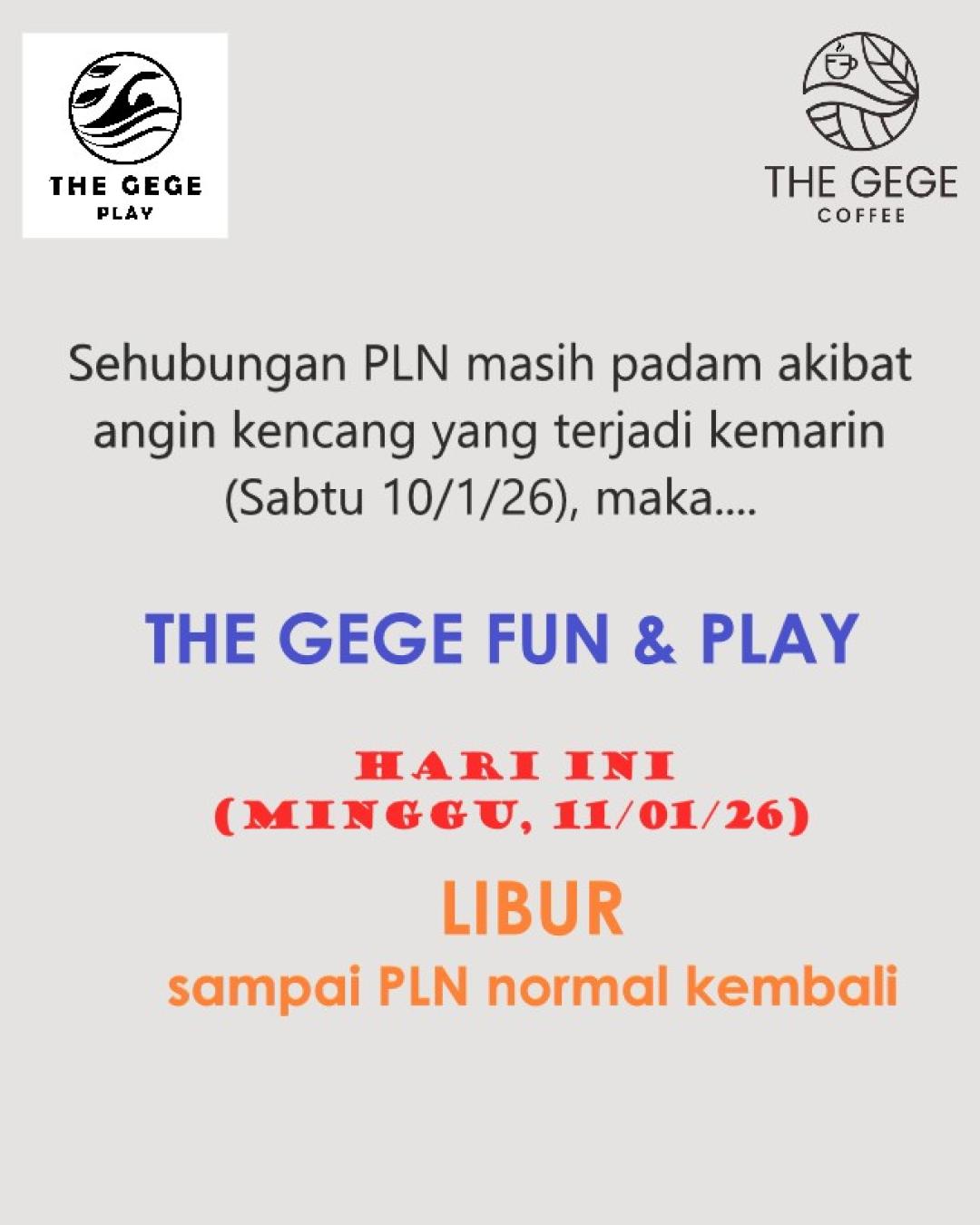 Libur Sementara Karean PLN Mati