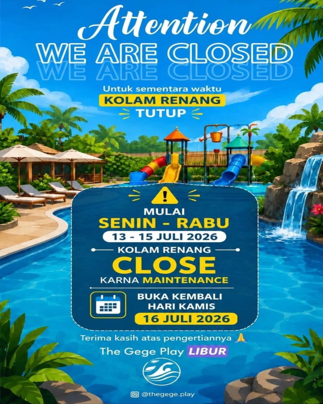 HARI INI SENIN - RABU LIBUR